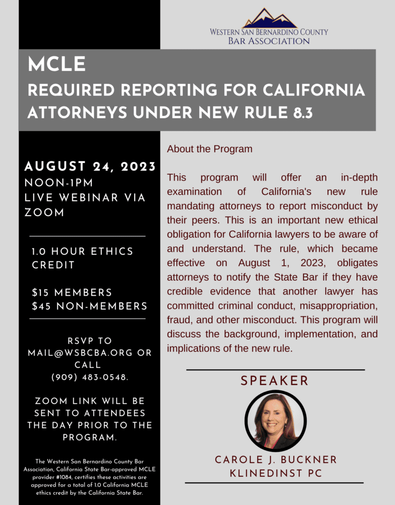MCLE Required Reporting for California Attorneys Under New Rule 8.3